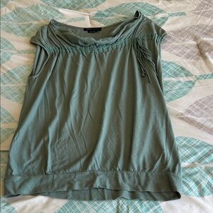 MaxMara Olive Green Cowl Neck Blouse